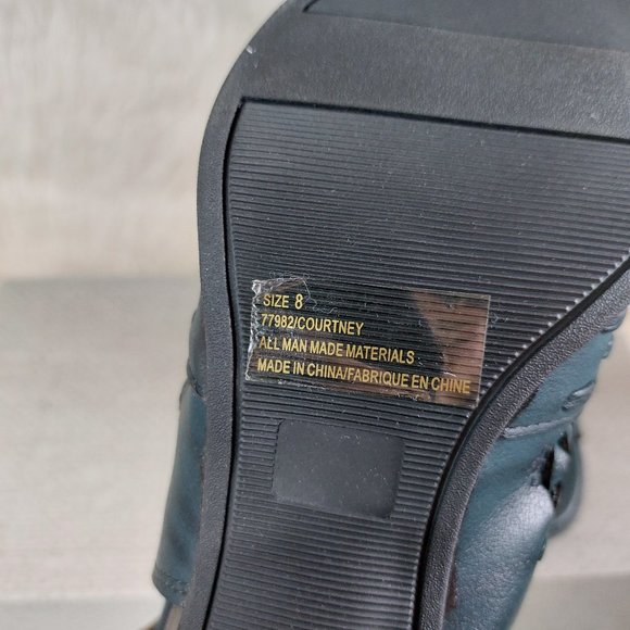 Maurices Women's Grey Woven Slip On High Heels Sandals Size: 8 - Picture 3 of 9